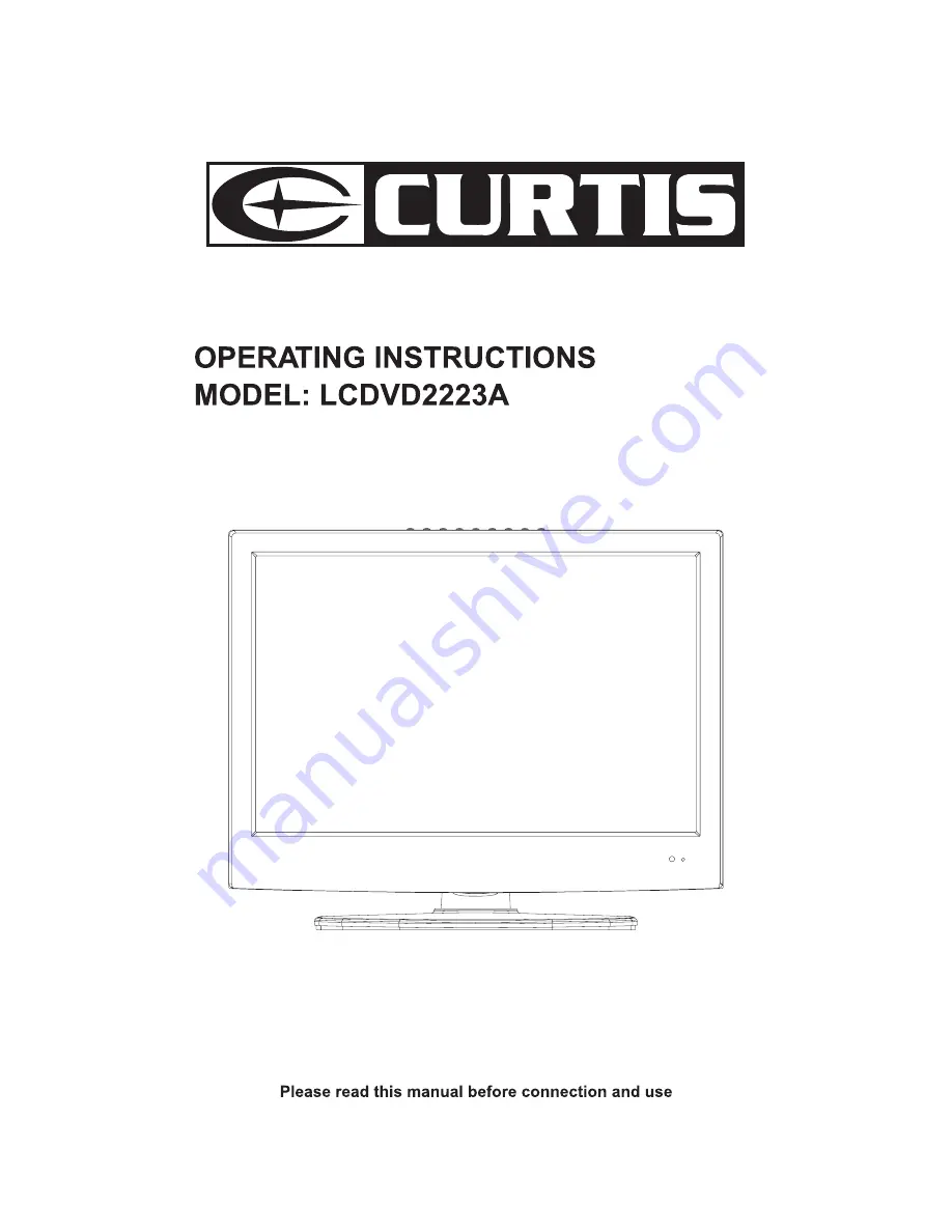 Curtis LCDVD2223A Скачать руководство пользователя страница 1