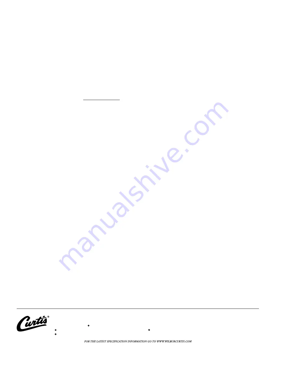 Curtis PCGT4 Service Manual Download Page 8