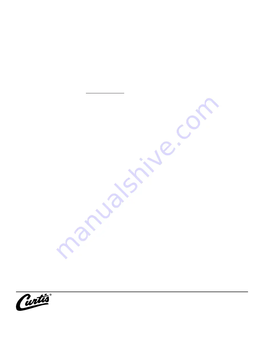 Curtis TCC1N Service Manual Download Page 8