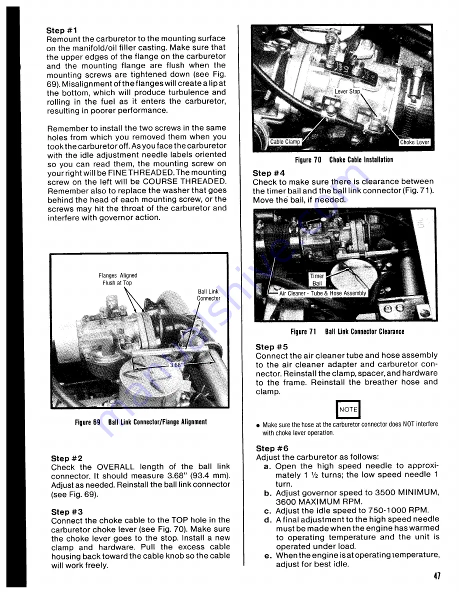 Cushman 22 HP Gas Powered Front Line Service Manual Download Page 47