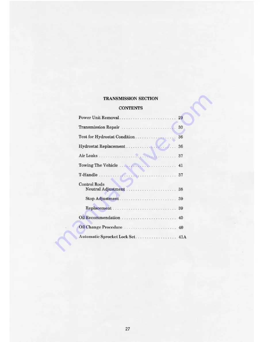 Cushman Trackster Service Manual Download Page 27