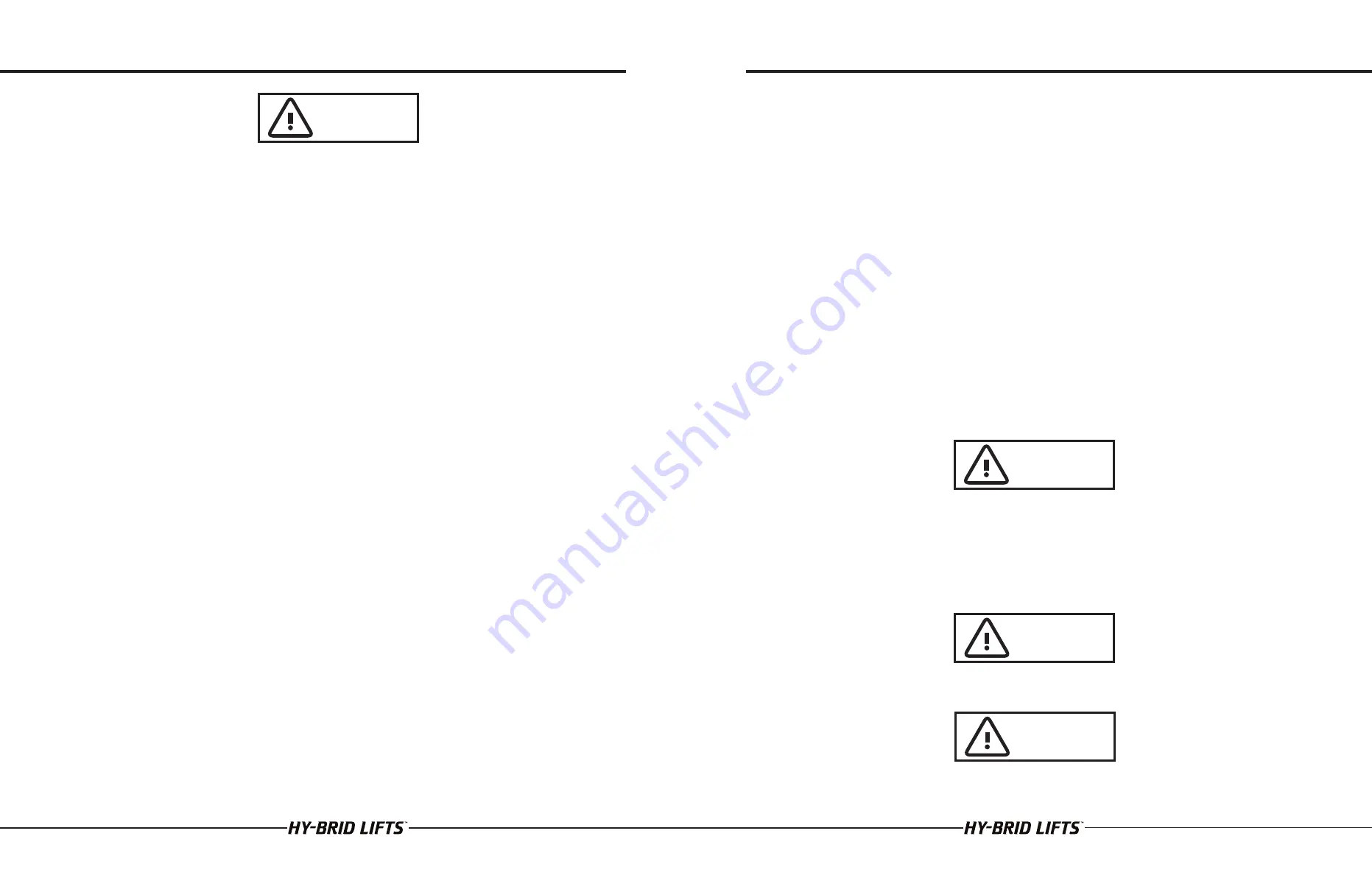 Custom Equipment HY-BRID LIFTS HB-P3.6 Maintenance & Troubleshooting Manual Download Page 5