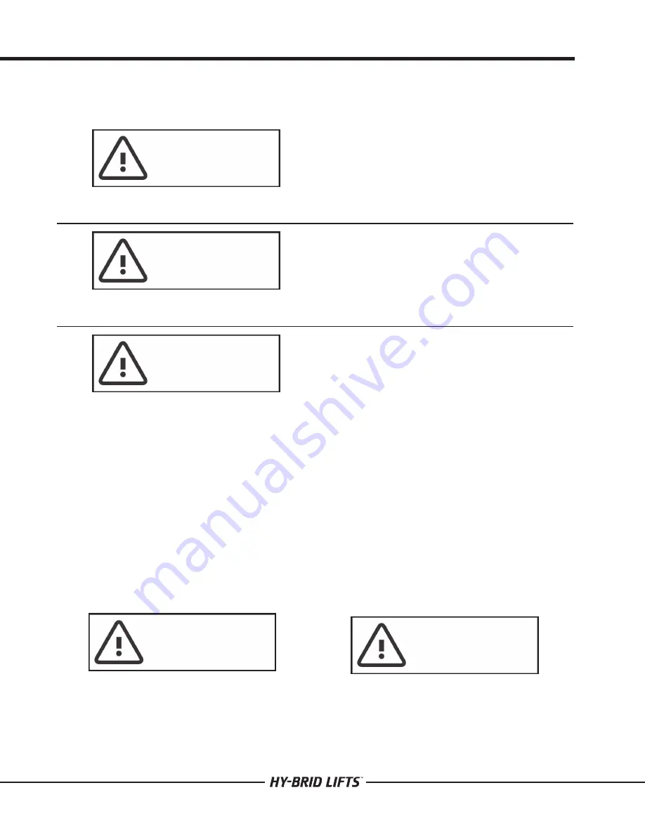 Custom Equipment Hy-Brid Lifts HB-P527 Maintenance And Troubleshooting Manual Download Page 6