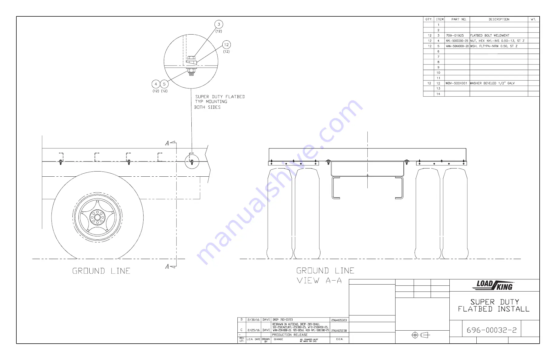 CUSTOM TRUCK LOAD KING 25-92 Installation Manual Download Page 139