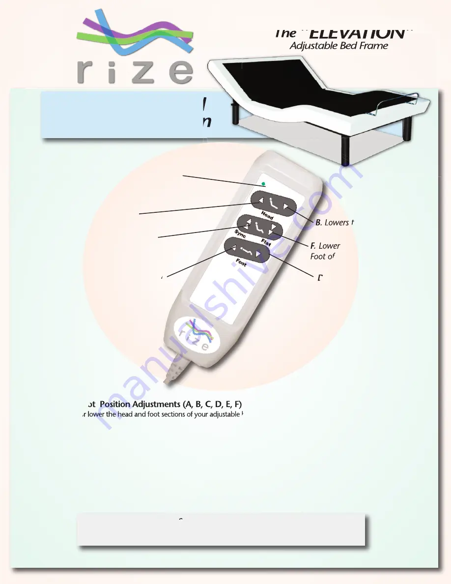 Customatic Rize ELEVATION RI-ABE-A25-WH Скачать руководство пользователя страница 8