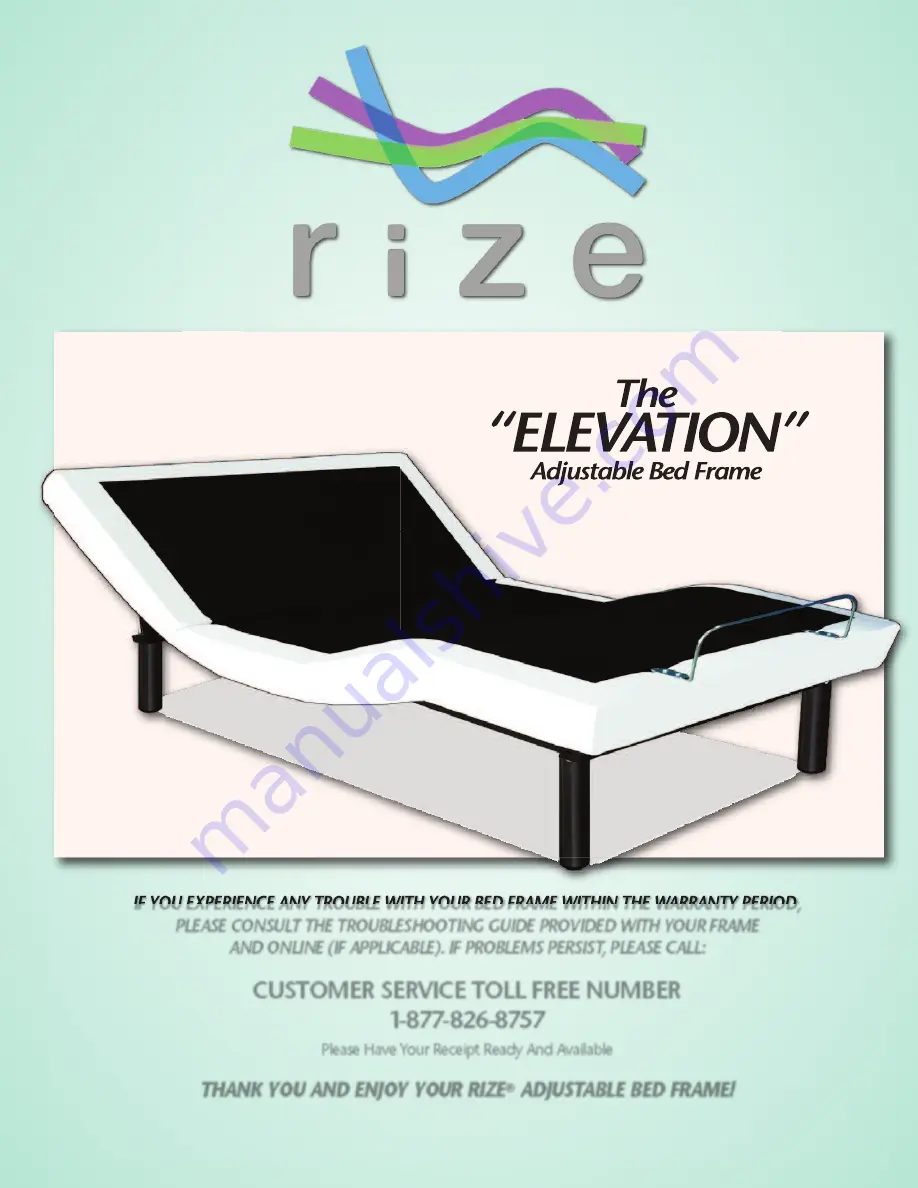 Customatic Rize ELEVATION RI-ABE-A25-WH Owner'S Manual Download Page 13