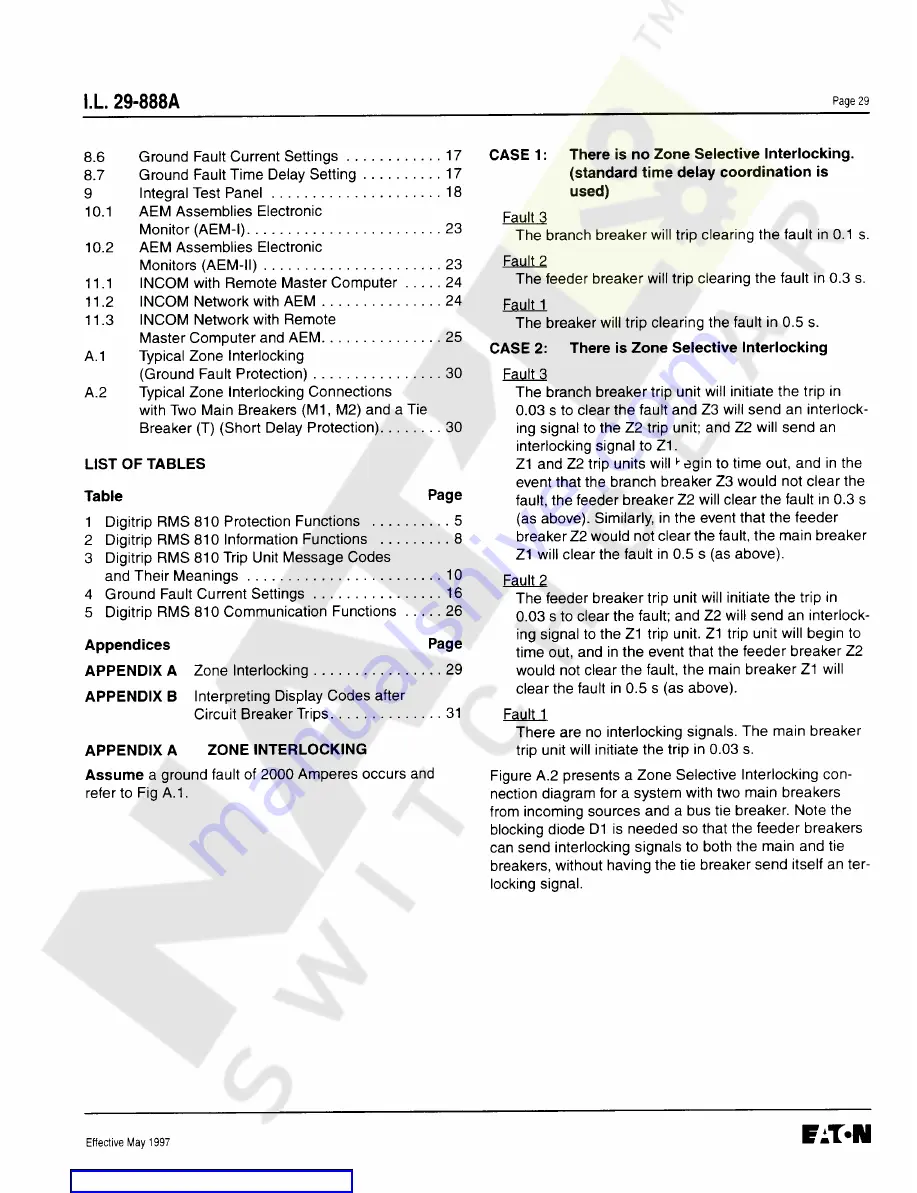 Cutler-Hammer Digitrip RMS 810 Instructions Manual Download Page 29