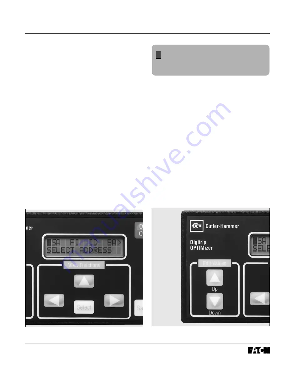 Cutler-Hammer OPTIMizer Instructions For Operation Manual Download Page 12