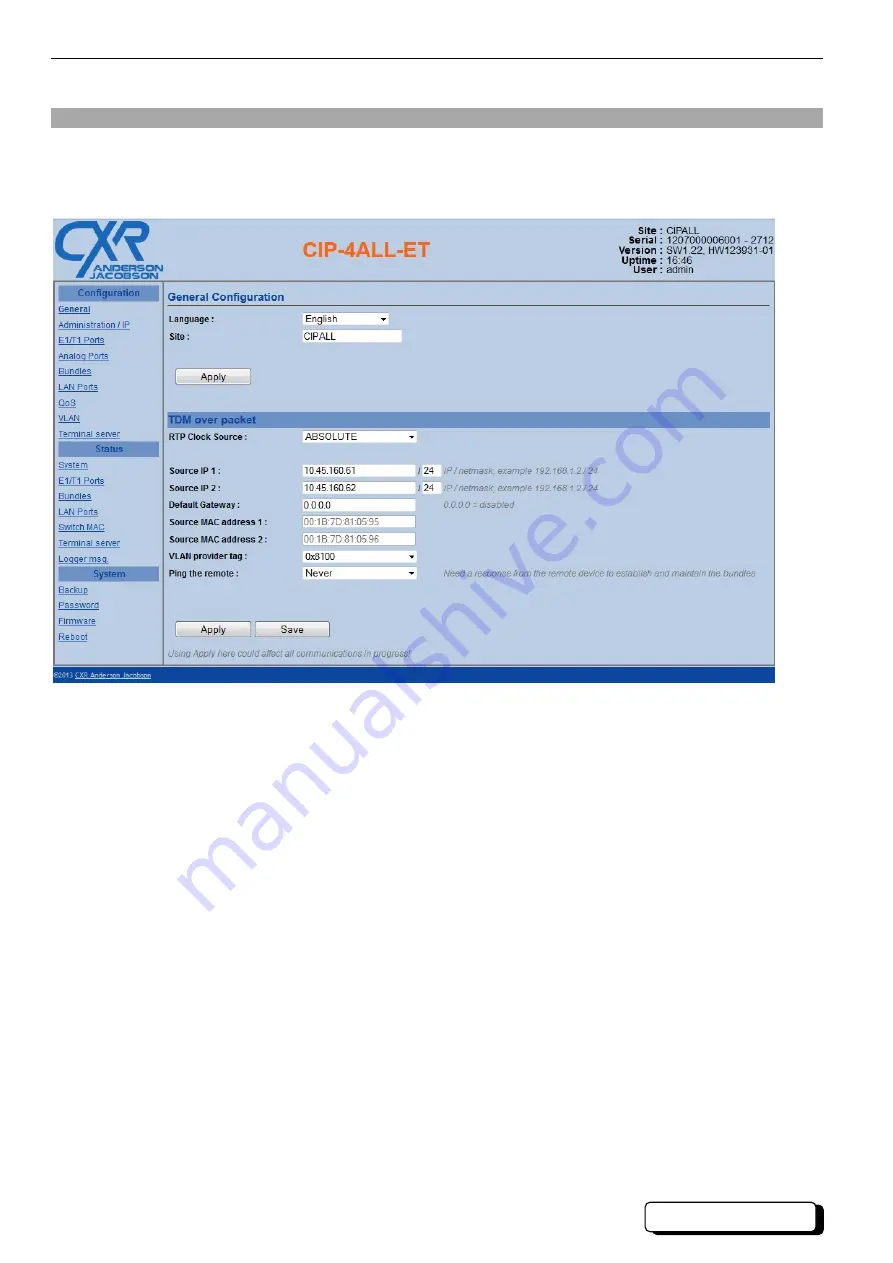 CXR CIP-2ALL User Manual Download Page 17