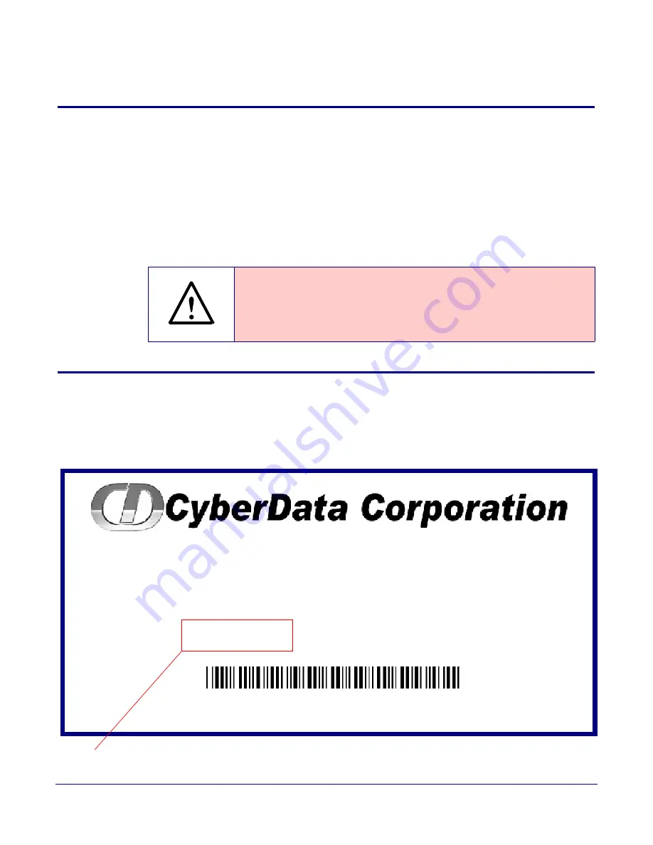 CyberData 011085 Operation Manual Download Page 8