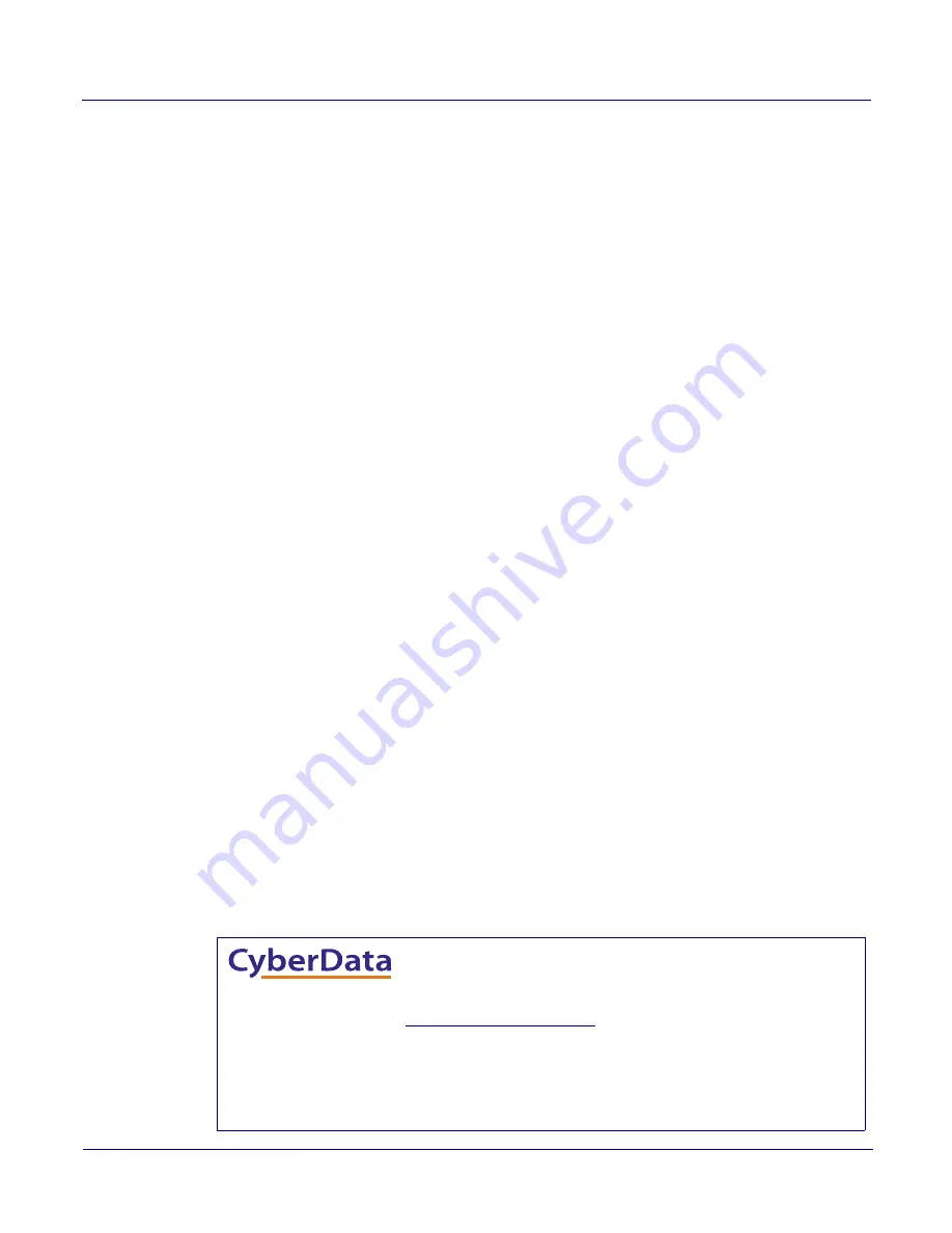 CyberData 011433 Operation Manual Download Page 2