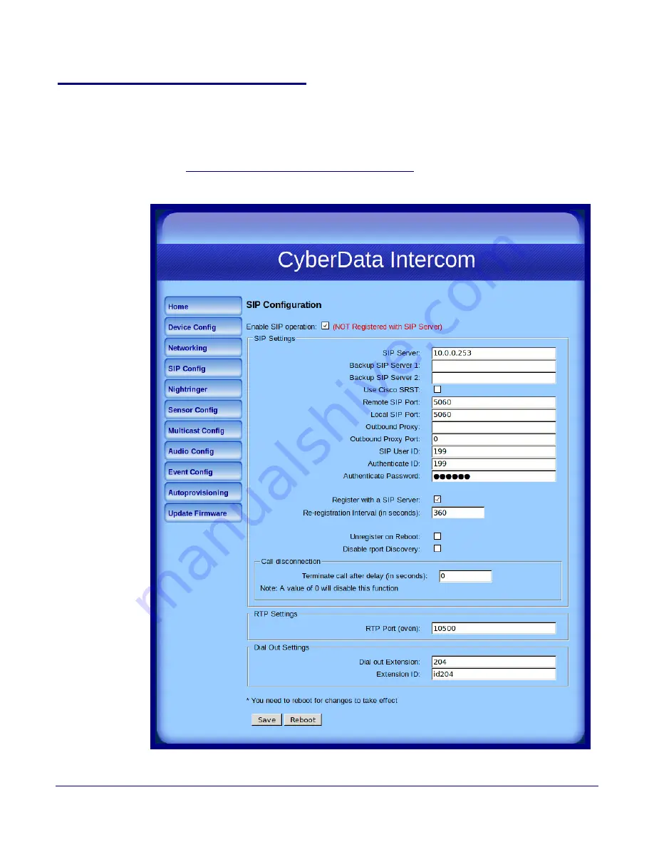 CyberData 10935 Operation Manual Download Page 41