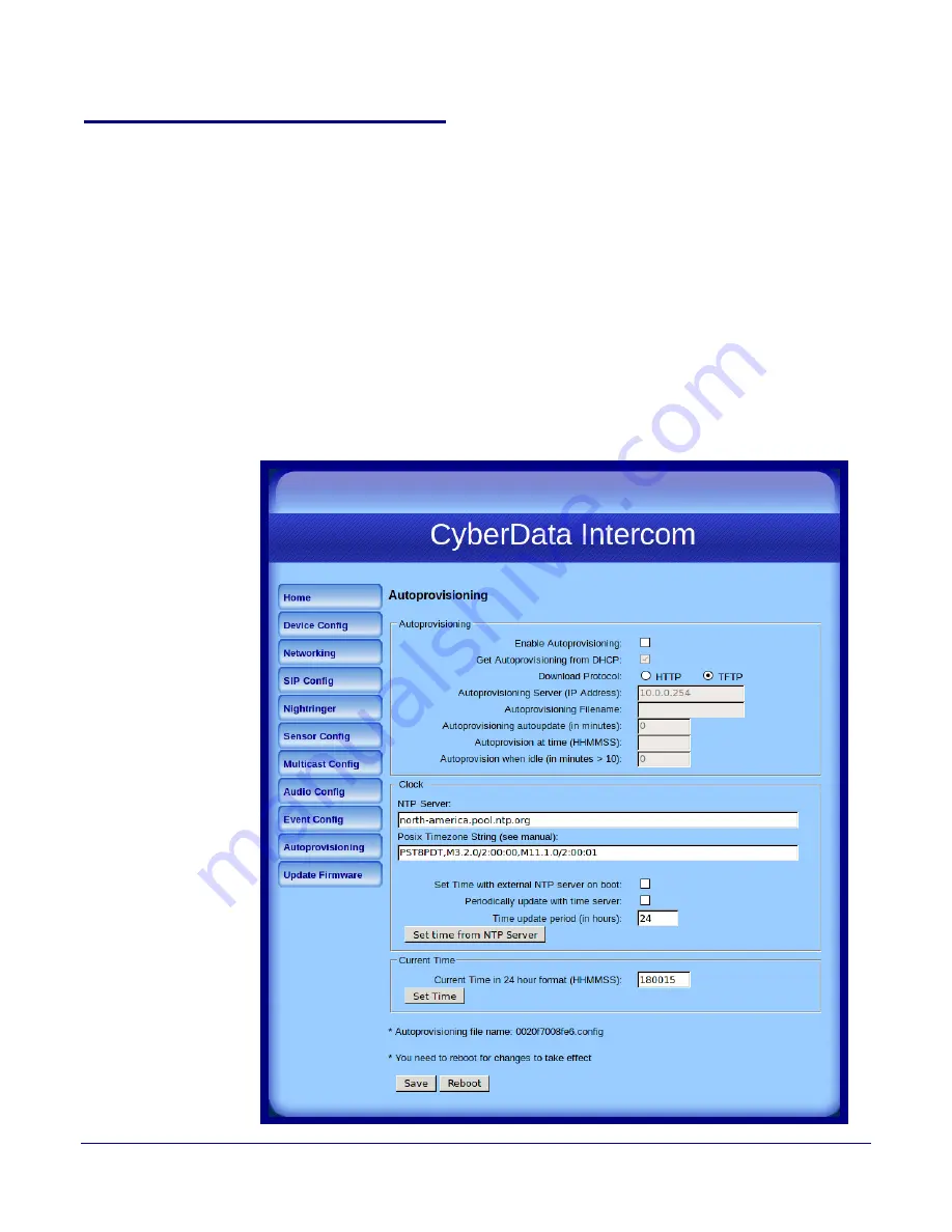 CyberData 10935 Operation Manual Download Page 63