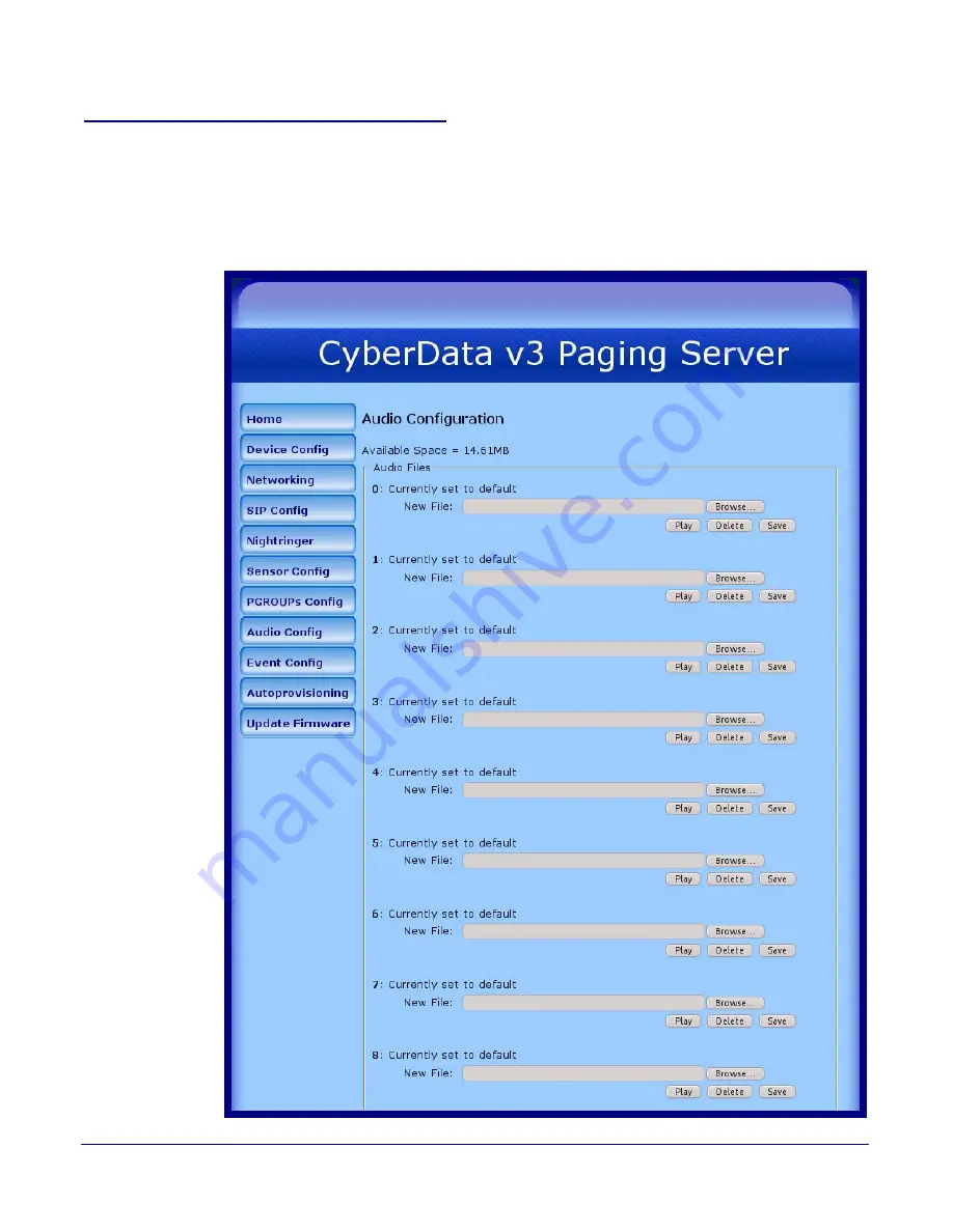 CyberData V3 Keypad Скачать руководство пользователя страница 41