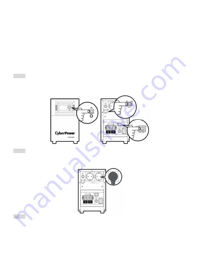 CyberPower CPS1000E User Manual Download Page 5