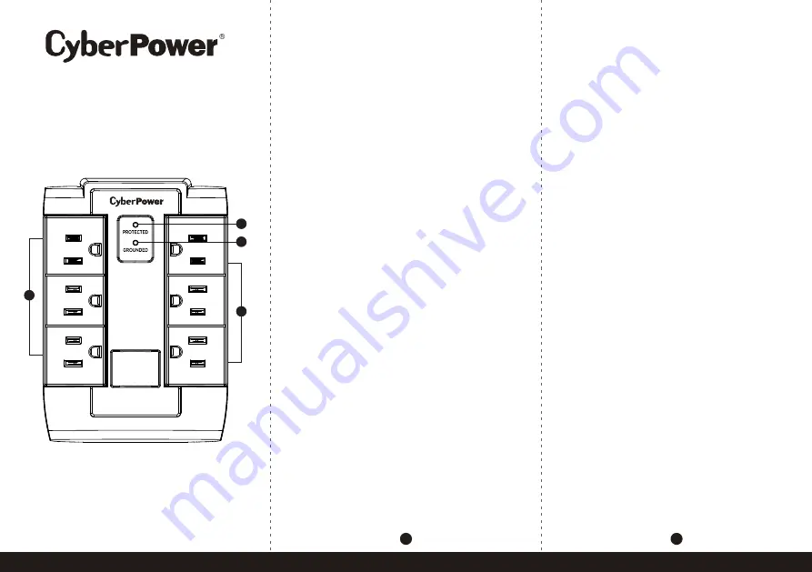 CyberPower CSB600WS Скачать руководство пользователя страница 1