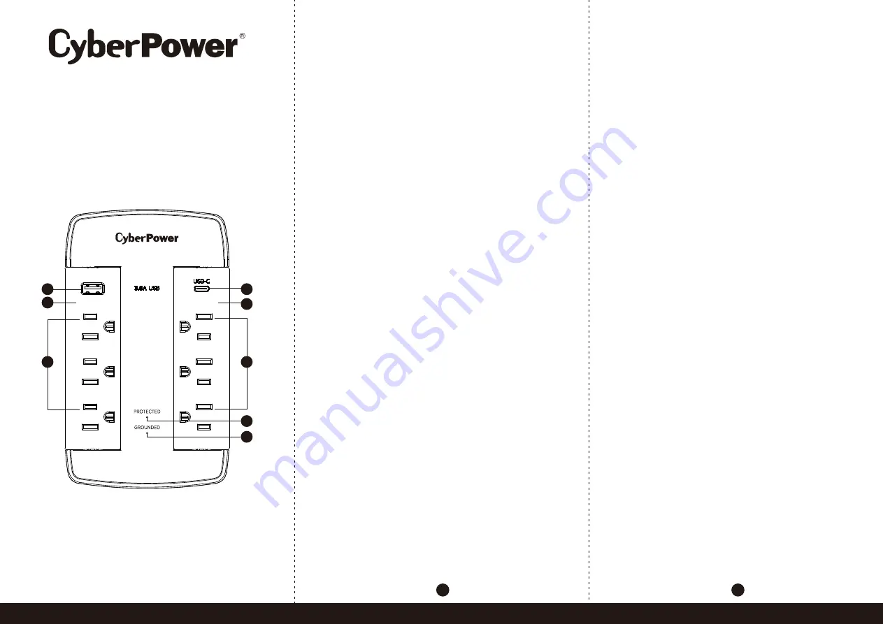 CyberPower CSP600WSURC5 Скачать руководство пользователя страница 1