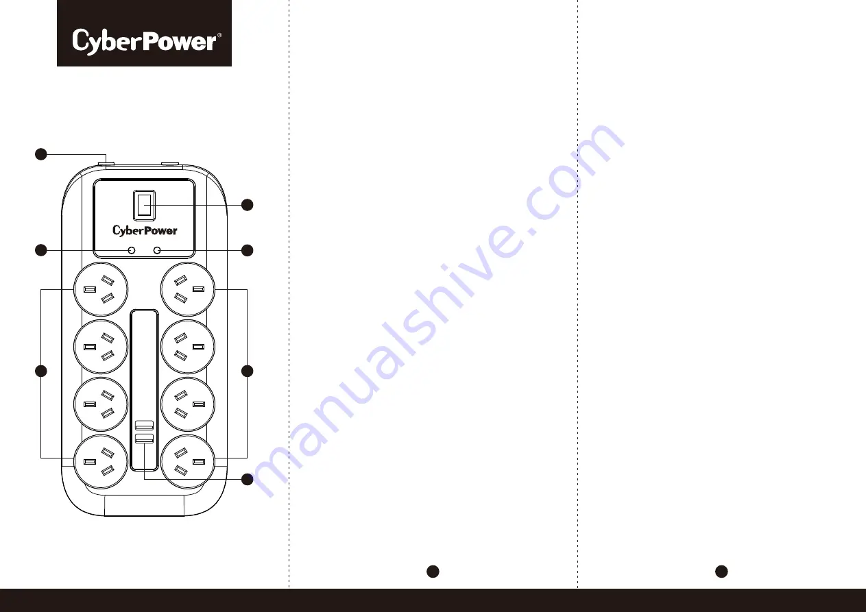 CyberPower P0821UA1-AU Скачать руководство пользователя страница 1