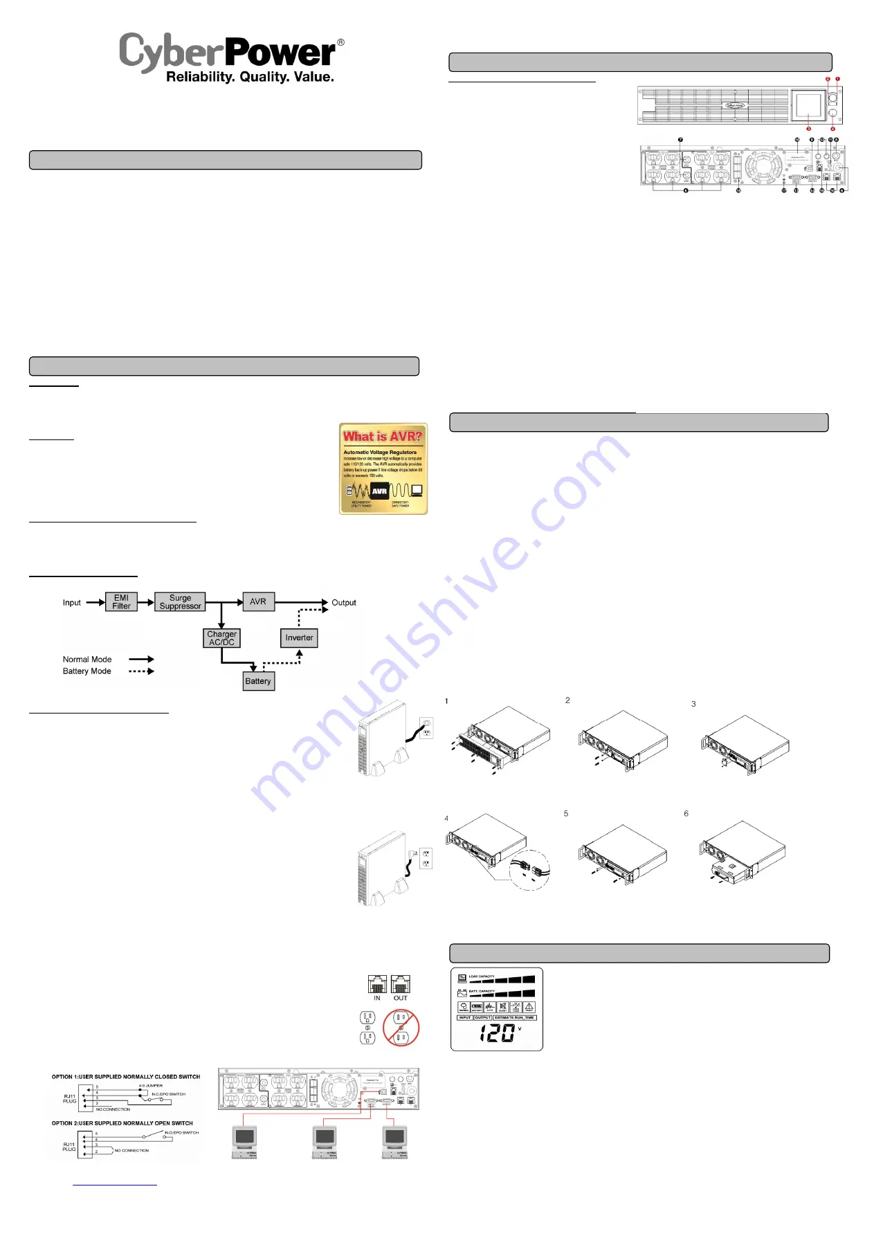 CyberPower Sinewave Series Скачать руководство пользователя страница 1