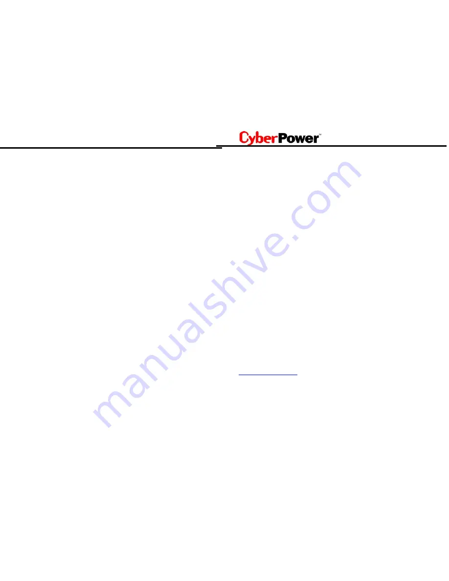 CyberPower UR500 Instructions Manual Download Page 6