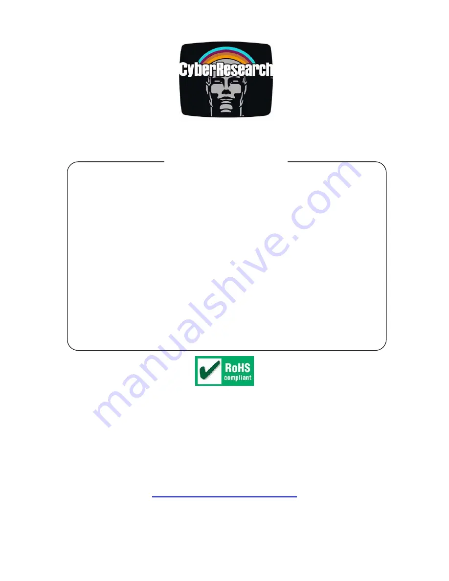 CyberResearch MEPC 1200-004-X Скачать руководство пользователя страница 1