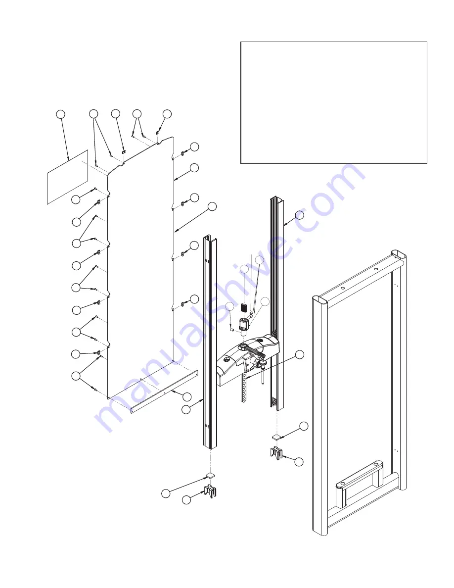 CYBEX VR3 Back Extension Owner'S And Service Manual Download Page 41