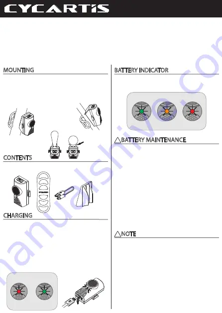 CYCARTIS ALFA REAR Quick Start Manual Download Page 1