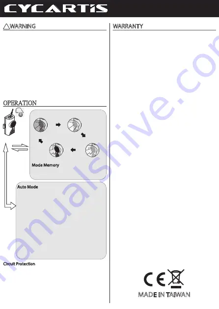 CYCARTIS ALFA REAR Quick Start Manual Download Page 2