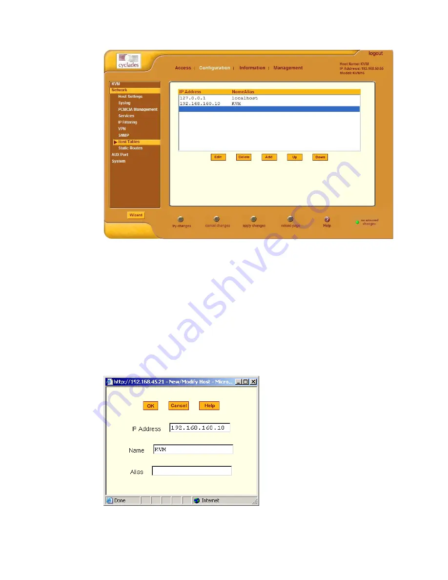 Cyclades AlterPath User Manual Download Page 254