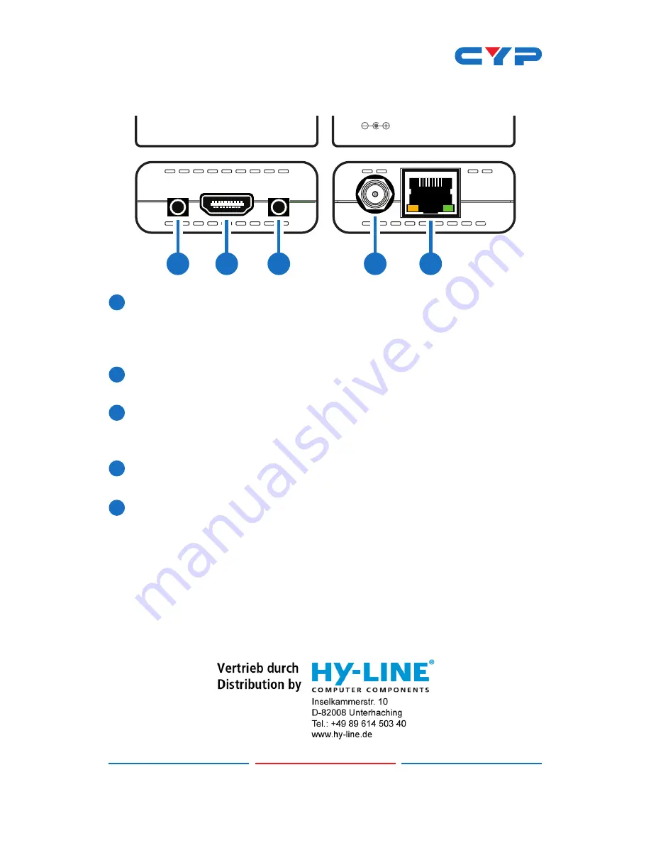 CYP CH-514RXL Operating Instructions Manual Download Page 9