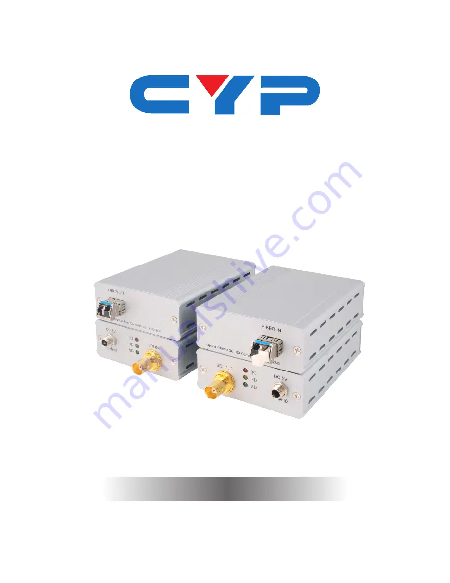 CYP CLUX-OF2SDI Operation Manual Download Page 1