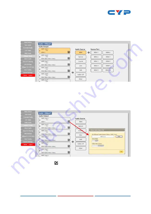 CYP CPLUS-1082CVEA Operation Manual Download Page 55