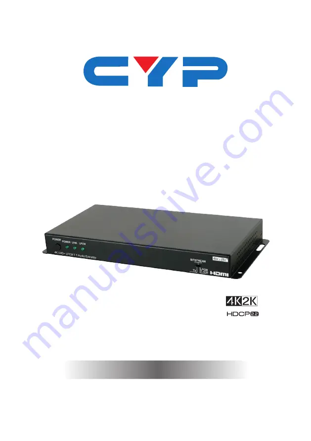 CYP CPLUS-V11PE8 Скачать руководство пользователя страница 1