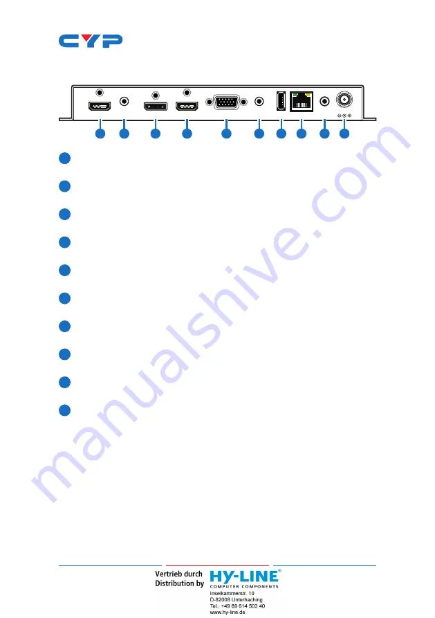 CYP CSC-6010D Operation Manual Download Page 10