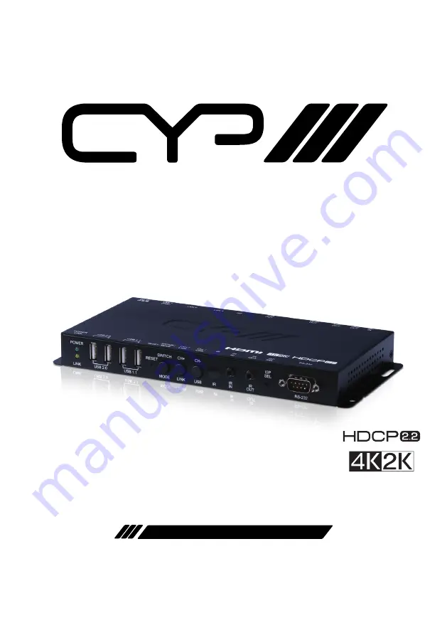 CYP IP-7000RX Operation Manual Download Page 1