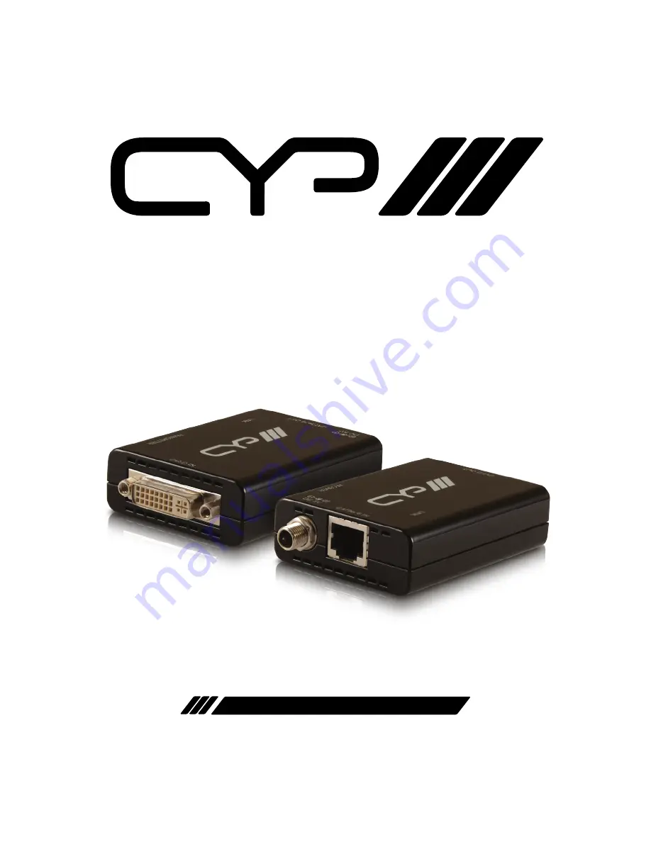 CYP PU-DVI513L-KIT Operation Manual Download Page 1