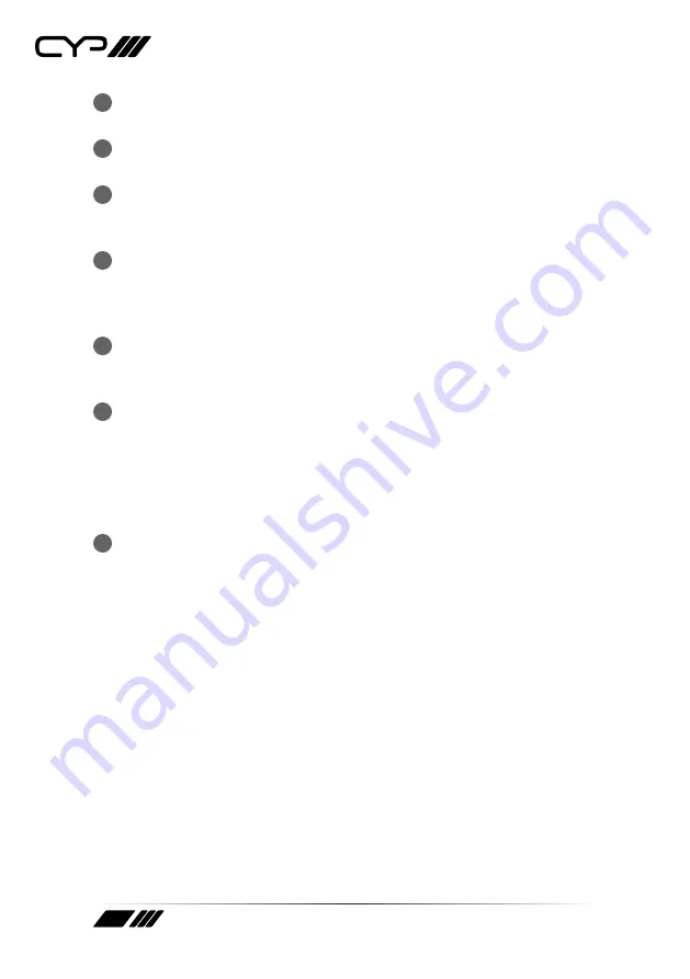 CYP PUV-1250PL-TX Operation Manual Download Page 10