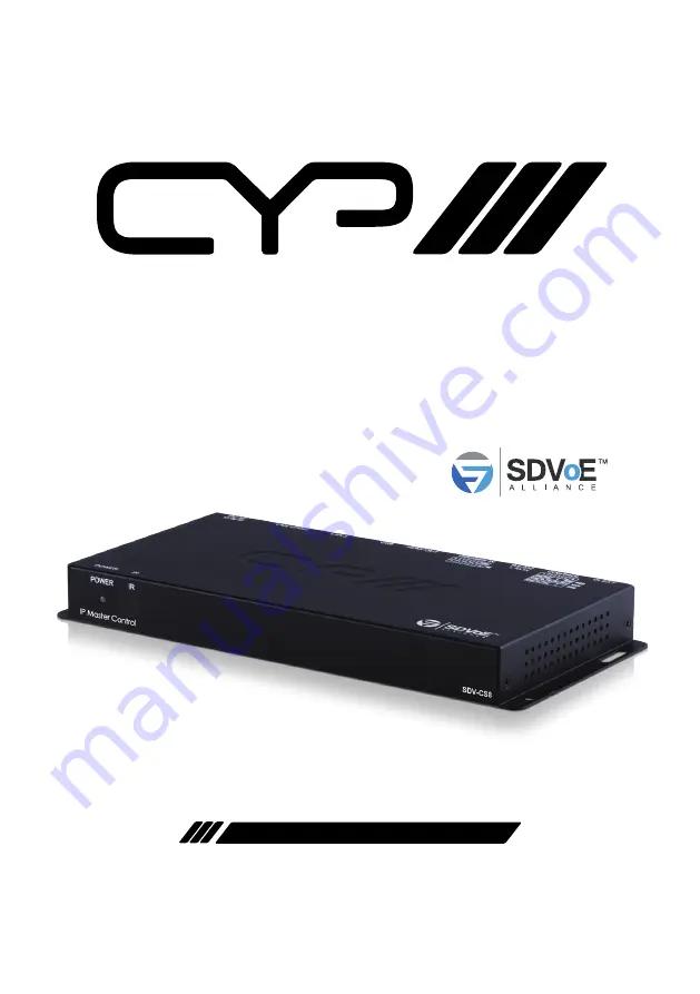 CYP SDV-CS8 Operation Manual Download Page 1