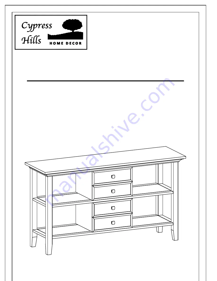 Cypress Hills AXCRGREY06 Assembly Instructions Manual Download Page 1