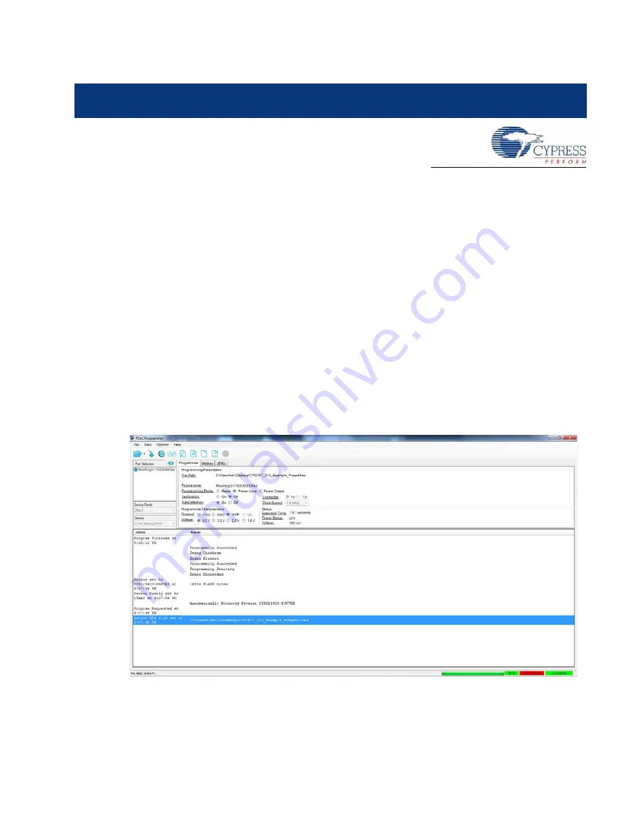 Cypress Semiconductor CY8CKIT-015 Manual Download Page 11