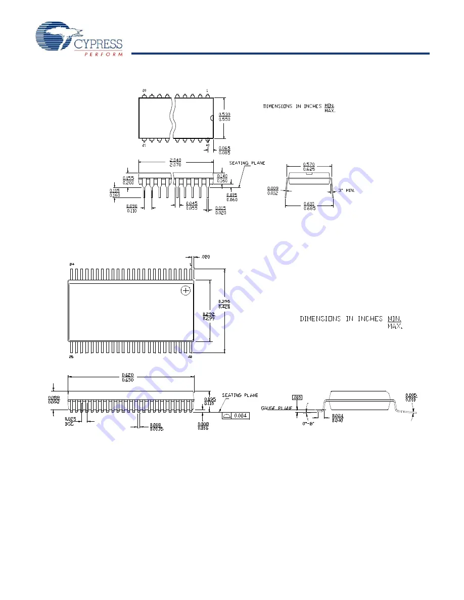 Cypress Semiconductor enCoRe CY7C601 Series Скачать руководство пользователя страница 66