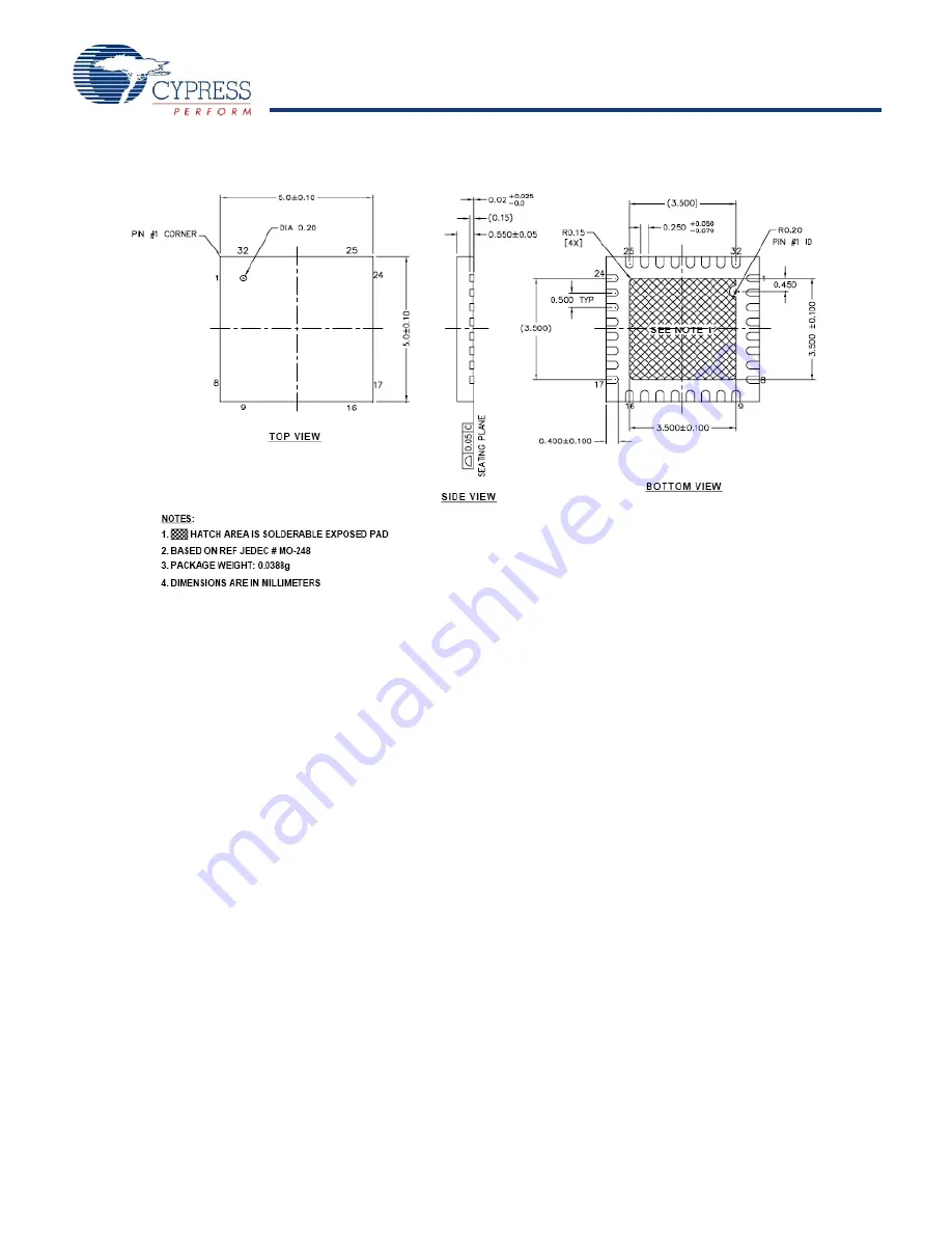 Cypress Semiconductor enCoRe V CY7C6431x Specification Sheet Download Page 24