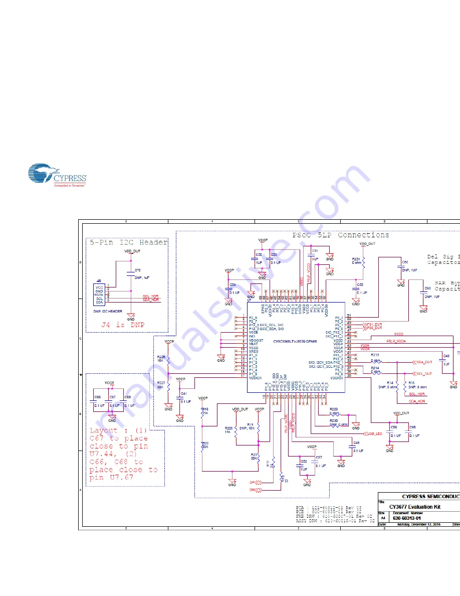 Cypress CY3677 User Manual Download Page 38