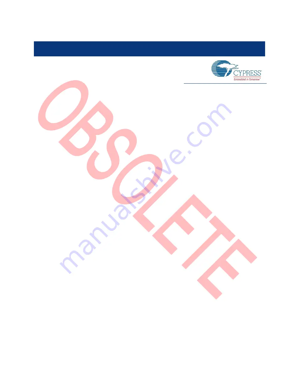 Cypress FM0+ S6E1A1 Series User Manual Download Page 5