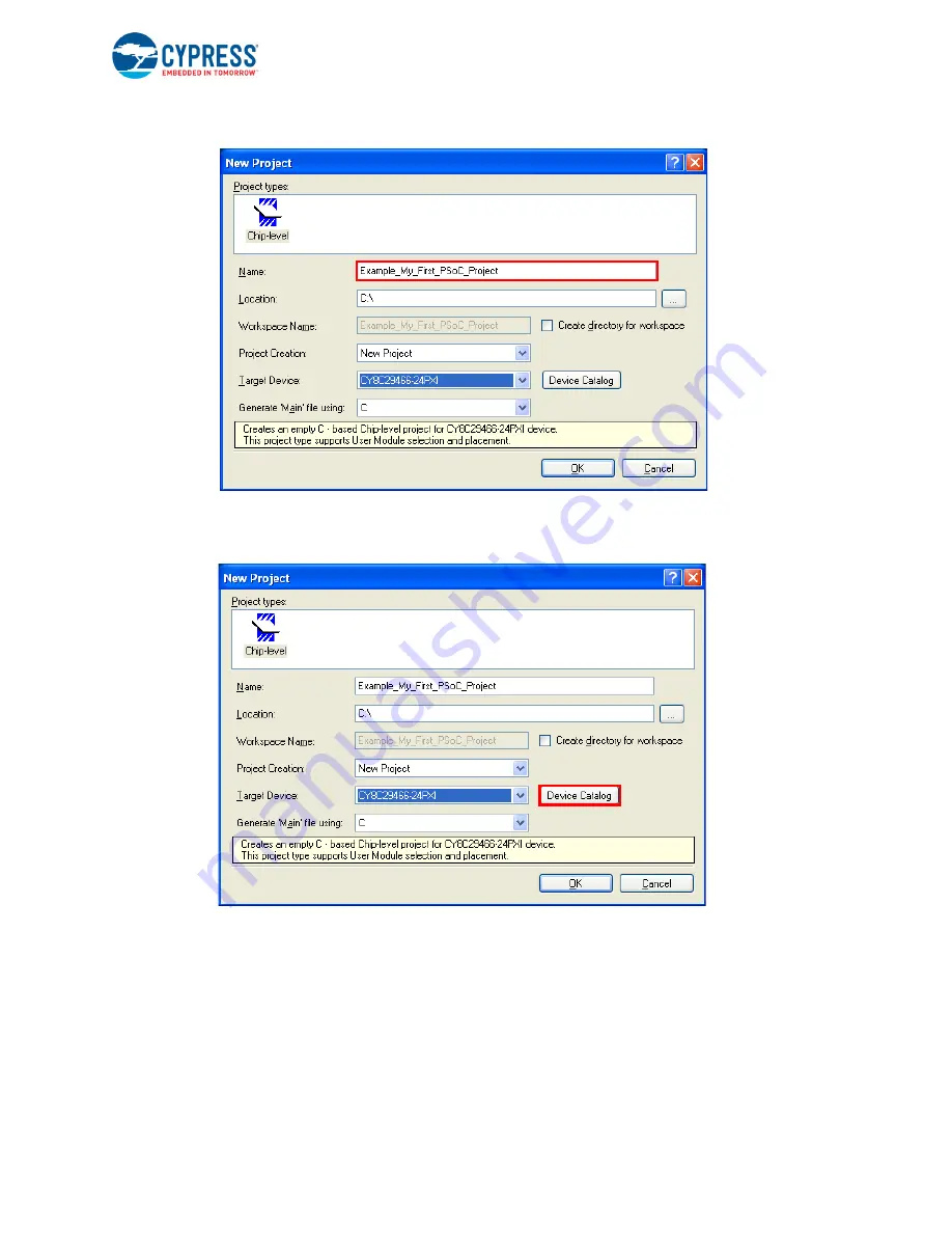 Cypress PSoC 1 CY3210-PSoCEVAL1 Скачать руководство пользователя страница 32