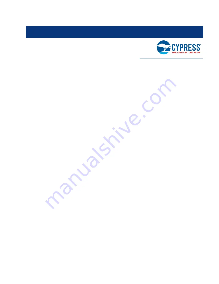 Cypress S6SAP413A6BDA1001 Скачать руководство пользователя страница 5