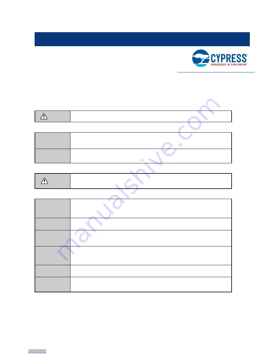 Cypress S6SBP501A00VA1001 Скачать руководство пользователя страница 4