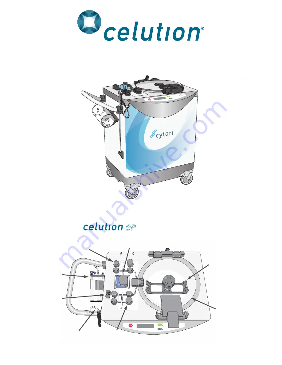 Cytori Therapeutics celution GP Quick Reference Manual Download Page 1