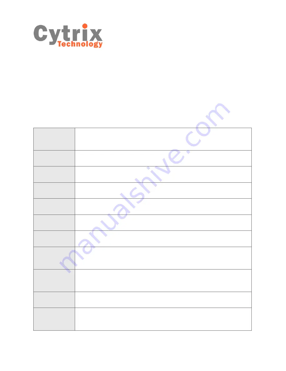 Cytrix Complex 11t User Manual Download Page 39