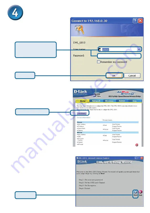 D-Link AirPlus XtremeG Ethernet-to-Wireless Bridge... Quick Installation Manual Download Page 5